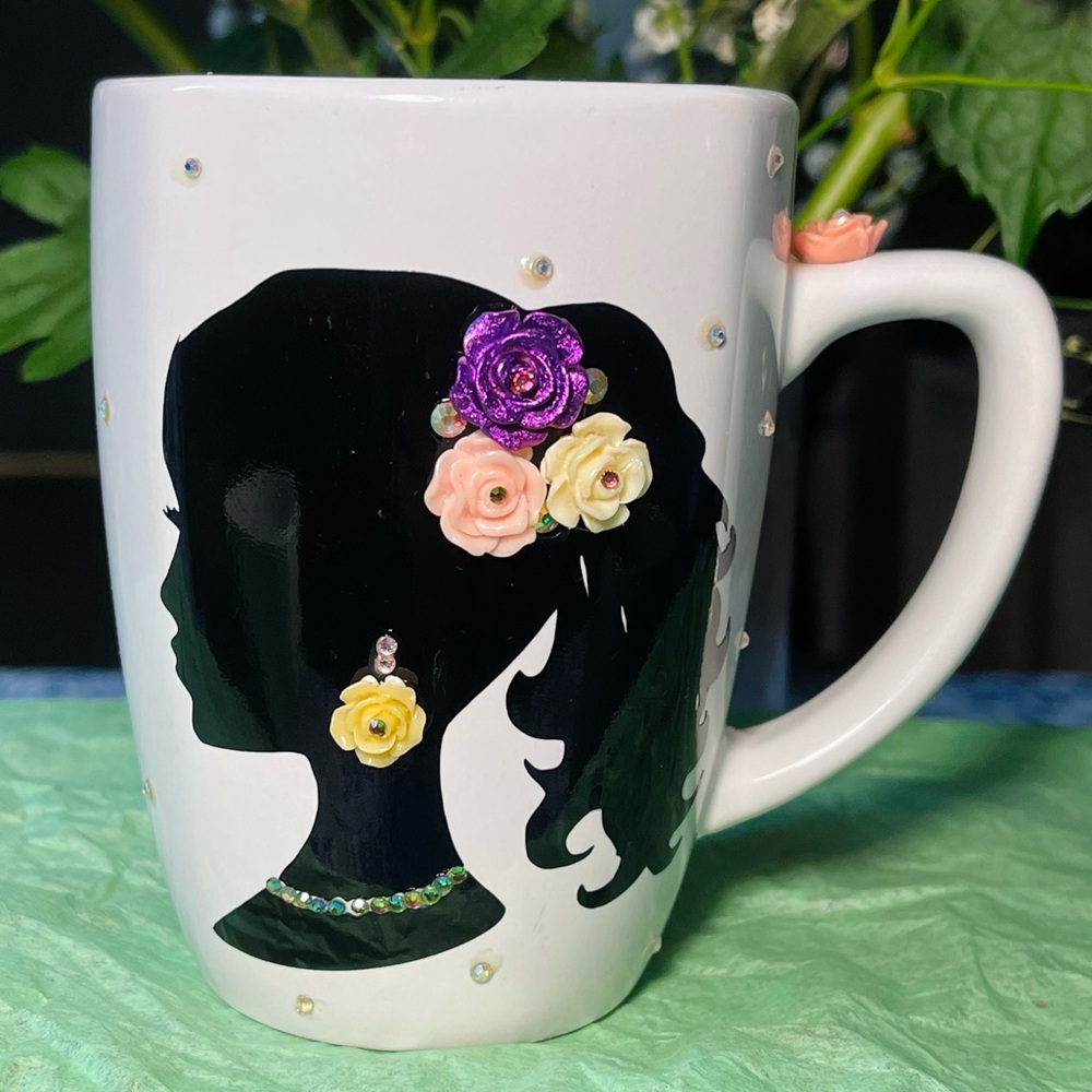Ceramic Coffee Tea Bling vinyl design mug New